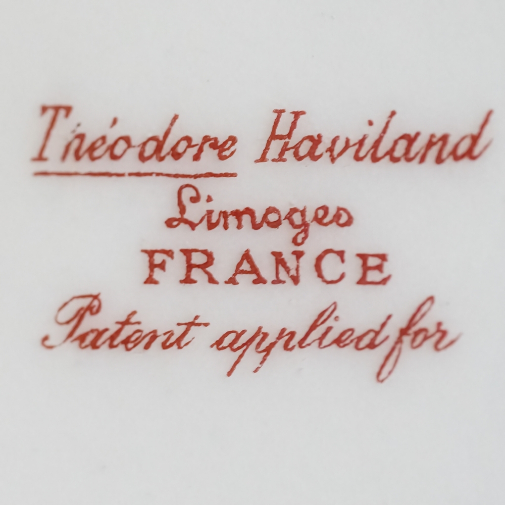 Beautiful Antique Theodore Haviland Schleiger Covered Pancake Server. France! - Picture 11 of 11